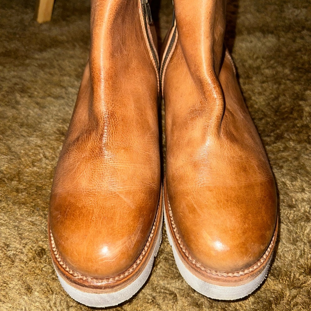 Bed Stu Women's Tan Leather Ankle Boots